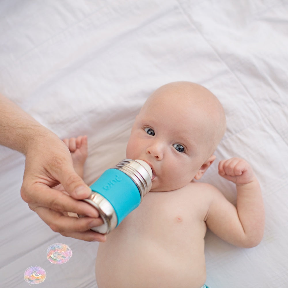 Kiki® 11oz Infant Bottle, Stainless Steel Baby Bottle