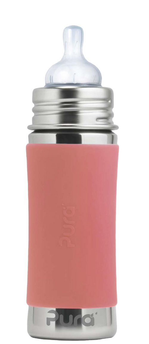  Pura Stainless pink Kiki™ 11oz Infant Bottle